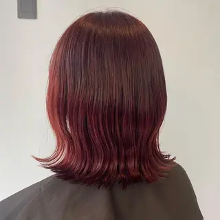 カラー F-card所属・shiga mariaのヘアスタイル
