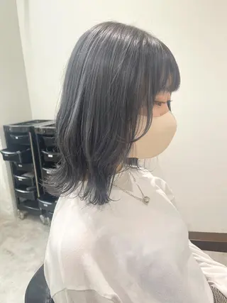 ミディアム カラー 田中大星 /ボブ 縮毛矯正のヘアスタイル