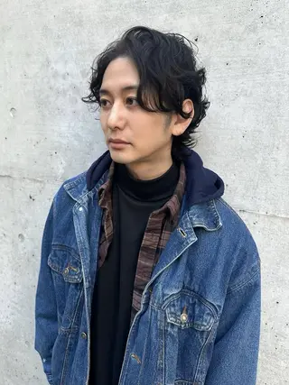 メンズ ミディアム 💚Forest Mirror💚のヘアスタイル