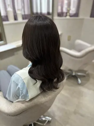 セミロング カラー aika .のヘアスタイル