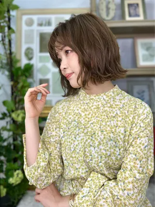 ミディアム 小顔カット得意🌟 岩渕麻由のヘアスタイル