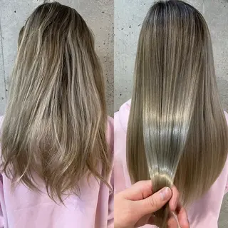 ロング youres hair 髪質改善トリートメント&ヘッドスパ  新宿三丁目店【ユアーズヘア】所属・🦋透明感カラー 👑NODOKA🦋のヘアスタイル