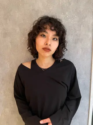 ミディアム パーマ Riku /西荻窪のヘアスタイル