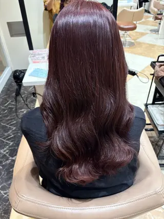 セミロング 髪質改善カラー特化 💙なーこのヘアスタイル