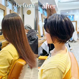 ショート newline銀座所属・銀座ショート/ 大人ショート/金子涼のヘアスタイル