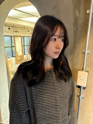 ロング カラー ヘアアレンジ Gigi 代々木所属・りこ 🐈‍⬛韓国艶カラーのヘアスタイル