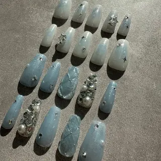 ネイル ⭐︎休業中の練習⭐︎ JNA認定講師髙橋のネイルデザイン