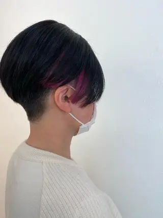 ショート カラー ✴︎ヒラガカナ✴︎ ECLAT HAIRのヘアスタイル