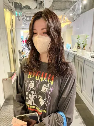 ロング パーマ ショート/パーマ/ カラー/FUKOのヘアスタイル