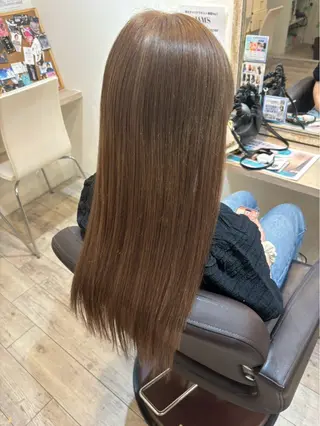 セミロング LARME りほのヘアスタイル