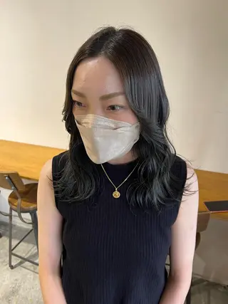 ミディアム カラー ヘアアレンジ 金子 廉のヘアスタイル