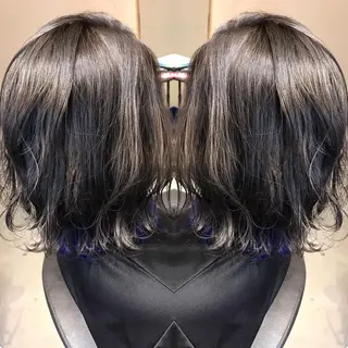 ミディアム カラー 大久保 隆蔵のヘアスタイル