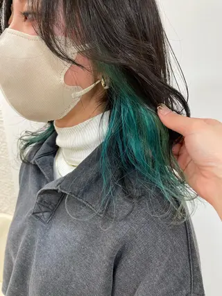 セミロング カラー 暖色レイヤー 🥀REIRIのヘアスタイル