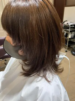 セミロング 永瀬 恵のヘアスタイル