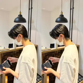 パーマ メンズ センターパート /植田のヘアスタイル