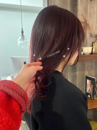 ミディアム カラー 暖色カラー/レイヤー 🌙 オノユリカのヘアスタイル