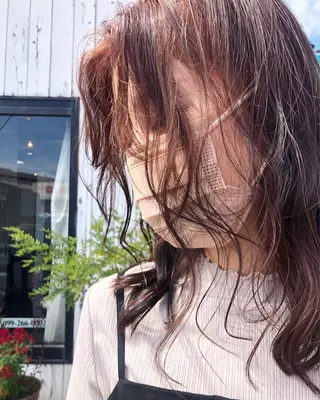 セミロング カラー デザインカット🎨 ボブ🫟おざきのヘアスタイル