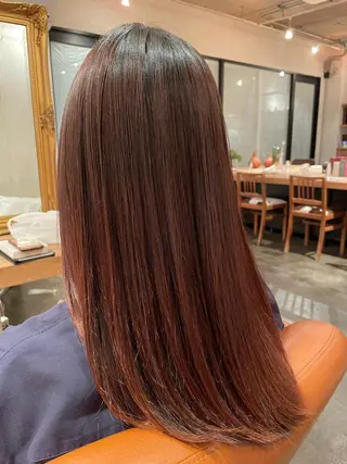 ミディアム パーマ 韓国風カット/ 髪質改善 黒崎のヘアスタイル