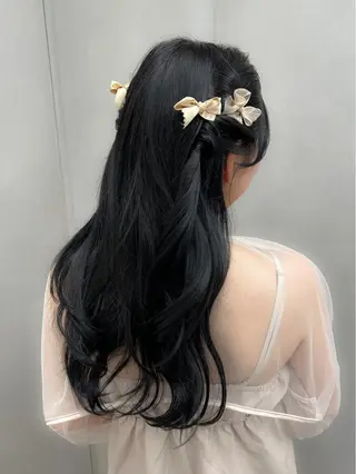 ロング 卒業式ヘアセット🎀 ヘアアレンジのヘアスタイル