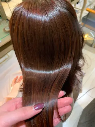 カラー ブリーチしない暖色 カラー🥀杉 優菜のヘアスタイル