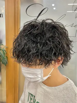 ショート 立川メンズパーマ職人 小泉文人のヘアスタイル