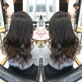 ロング カラー ACROあべの店所属・艶カラー/インナー /グラデ/大西小百合のヘアスタイル