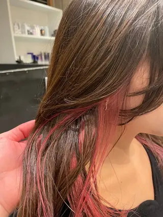 セミロング カラー Luxe所属・Luxe表参道 髪質改善　奈良のヘアスタイル