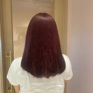 セミロング マホ/日吉/髪質改善 /レイヤー/ガーリーのヘアスタイル