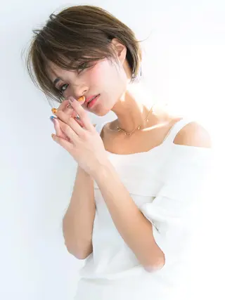 ショート カラー マーブル東京 三軒茶屋 美容室のヘアスタイル