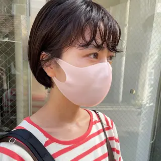 ショート パーマ ヘアアレンジ satsuki 暖色・ブラウンカラーのヘアスタイル