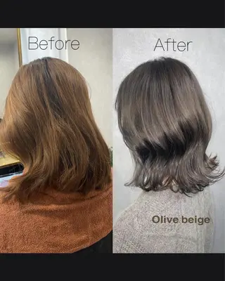 セミロング _White所属・ＳＨＩ ＺＵのヘアスタイル