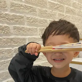 ショート パーマ メンズ キッズ 米村(北岡)慶子 お店変わりました!のヘアスタイル