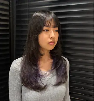 ロング カラー 艶カラー/縮毛矯正 🫧terukaのヘアスタイル