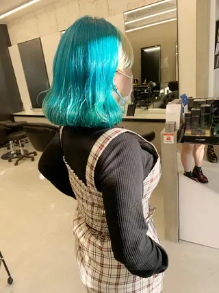 ミディアム カラー kimika🥑 メンズ/髪質改善のヘアスタイル