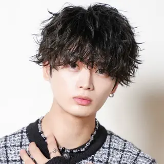 ミディアム カラー パーマ メンズ メンズ特化 😎キョウヘイ😎のヘアスタイル