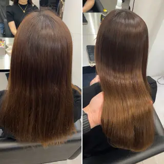 ロング 髪質改善/縮毛矯正 梅田茶屋町/西尾祐作のヘアスタイル