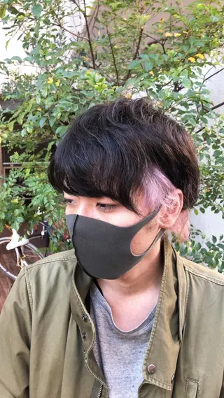 ショート カラー メンズ デザインカラー🎨 下北沢 / 磯部のヘアスタイル