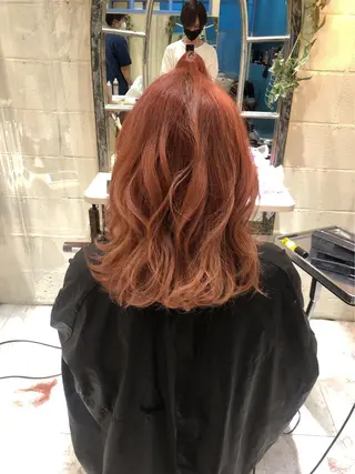 ミディアム カラー PANOL 秀島のヘアスタイル