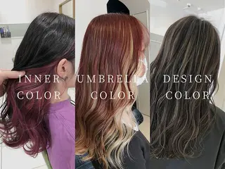 カラー セミロング ルクール柏崎店　山岸 亜依瑠のヘアスタイル
