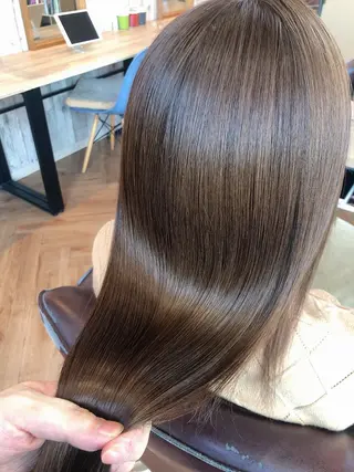 ロング カラー 韓国🇰🇷レイヤー 映える顔周り🩷のヘアスタイル