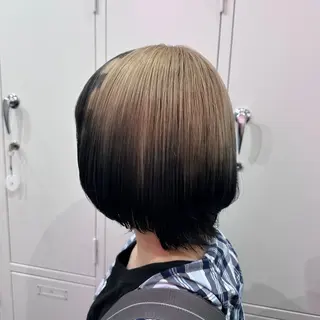 ミディアム カラー ハイトーン/ウルフ /エクステ/ましろのヘアスタイル