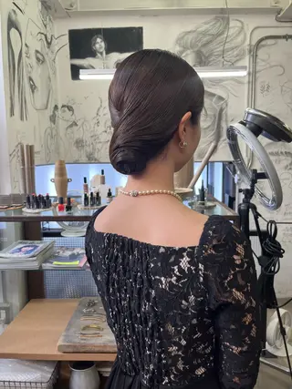 ミディアム ヘアアレンジ NOUN所属・eri kinjoのヘアスタイル