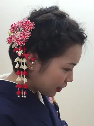 ヘアアレンジ 髪質改善春間 慶康のヘアスタイル