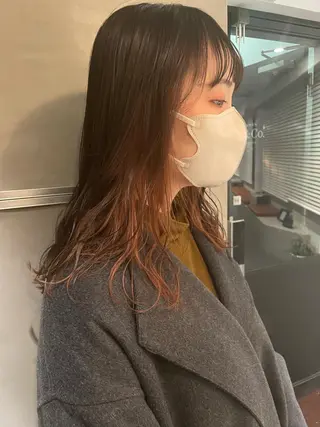 ミディアム カラー classic 新横浜所属・大人girly🛋️ 🤍yukakoのヘアスタイル