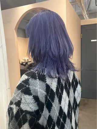セミロング lani hair salon所属・SHOTO ハイトー ン/デザインカラーのヘアスタイル