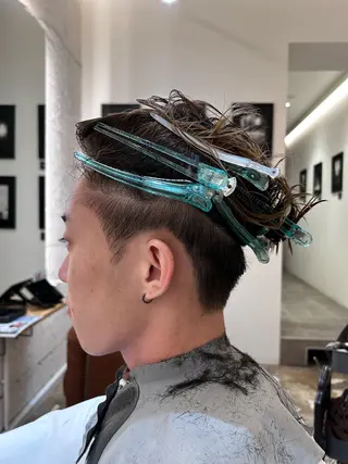 メンズ AMBERGLEAM Hair&Cloth Yoga所属・Ryo☘縮毛矯正/ パーマ/ブリーチ/のヘアスタイル