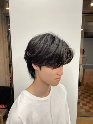 ミディアム パーマ メンズ MEN'S 限定 / 杉田 星成のヘアスタイル