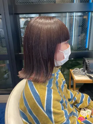 ミディアム カラー 成田 真菜のヘアスタイル