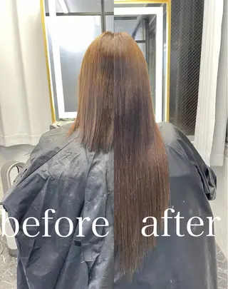 ロング カラー エクステ🩵ブリーチ 韓国ヘア🩵KAEのヘアスタイル