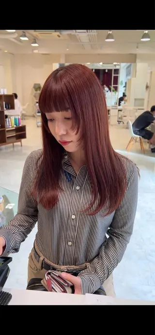 セミロング カラー パーマ/レイヤー /店長/YURAのヘアスタイル